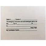 Notary ACKNOWLEDGEMENT Stamp