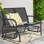 Nuu Garden Steel Outdoor Glider Bench