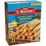 El Monterey Flour Taquitos Chicken & Cheese 1.31lbs (Pack of 5)