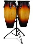 Latin Percussion LP City Wood Congas 10&#034; &amp; 11&#034; Set - Vintage Sunburst