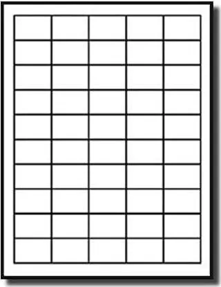 UPC EAN Barcode Labels 1.5" X 1" Rectangle Blank Labels, 50 Labels Per Sheet, 100 Sheets, White Matte Finish