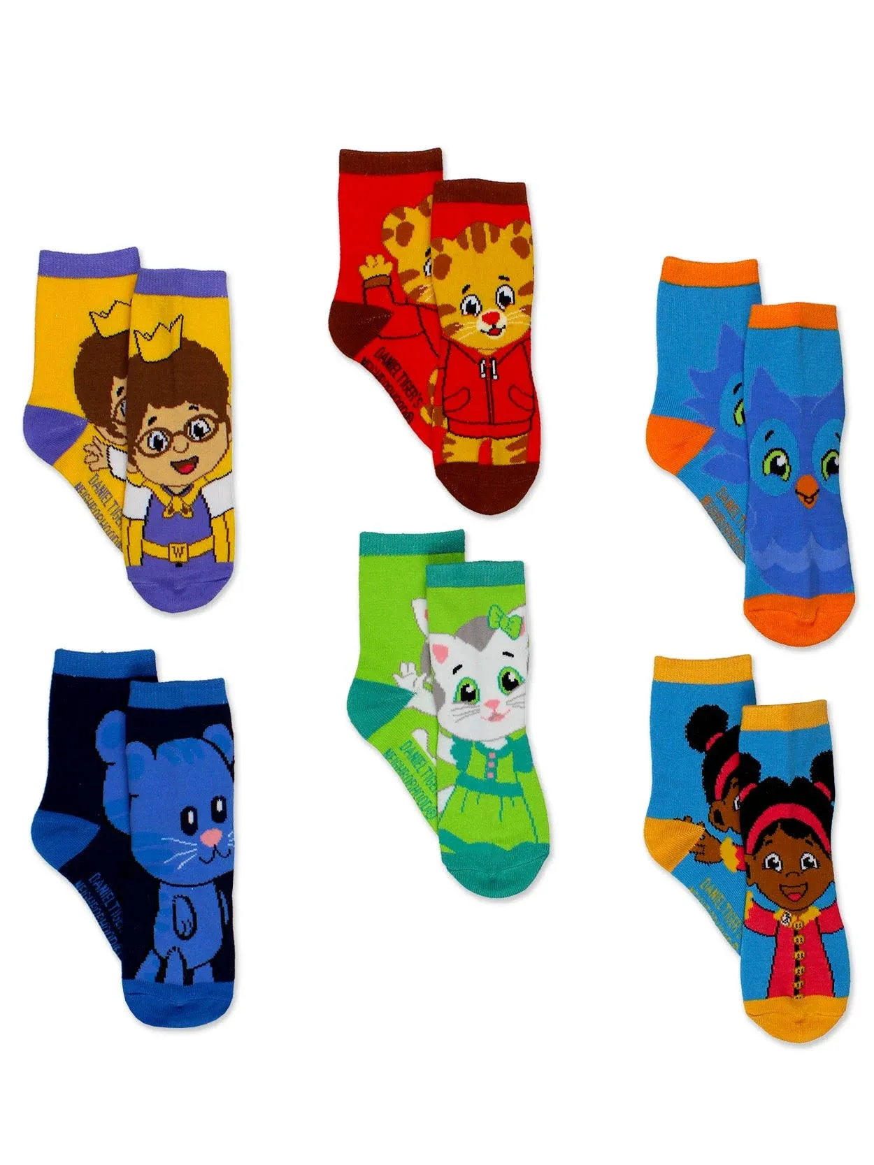 Daniel Tiger's Neighborhood Socks 6-Pack