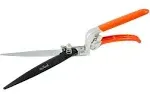 Q-yard QY-741F Flower Bed and Grass Shear - Extra Sharp Garden Hand Pruners, Easier Cutting, Comfortable Ergonomic, Less Effort - Gardening Scissors for Men & Women , Orange