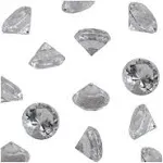 Clear Acrylic Diamond Vase Fillers 1 Pound - 240 pcs 3/4 Inch Wedding Party Event Banquet Birthday Decoration Crystals Gem Table Scatters (Clear, 240 pcs)