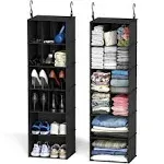 2 Pack Hanging Closet Organizer and Storage with Dividers, 24 Compartments Hangi