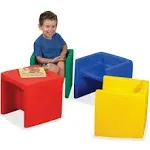 Children's Factory 3-in-1 Cube Chair for Kids, Flexible Seating Classroom Furniture, 4-Pack