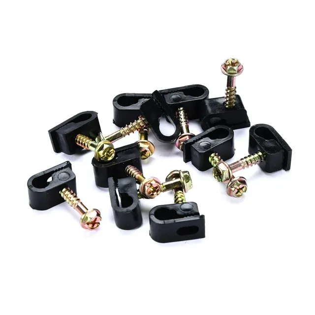 Bolt Dropper Coaxial Cable Clips - Electrical Wire Clip for Cable... 