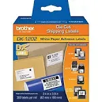 Brother Die-Cut Shipping Labels 2.4" x 3.9" White 300/Roll