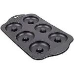 Mrs. Anderson's Baking 6-Cup Donut Pan, Carbon Steel with Non-Stick Coating, PFOA Free, 10.5-Inches x 7-Inches