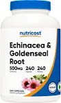 Nutricost Echinacea & Goldenseal Root Capsules