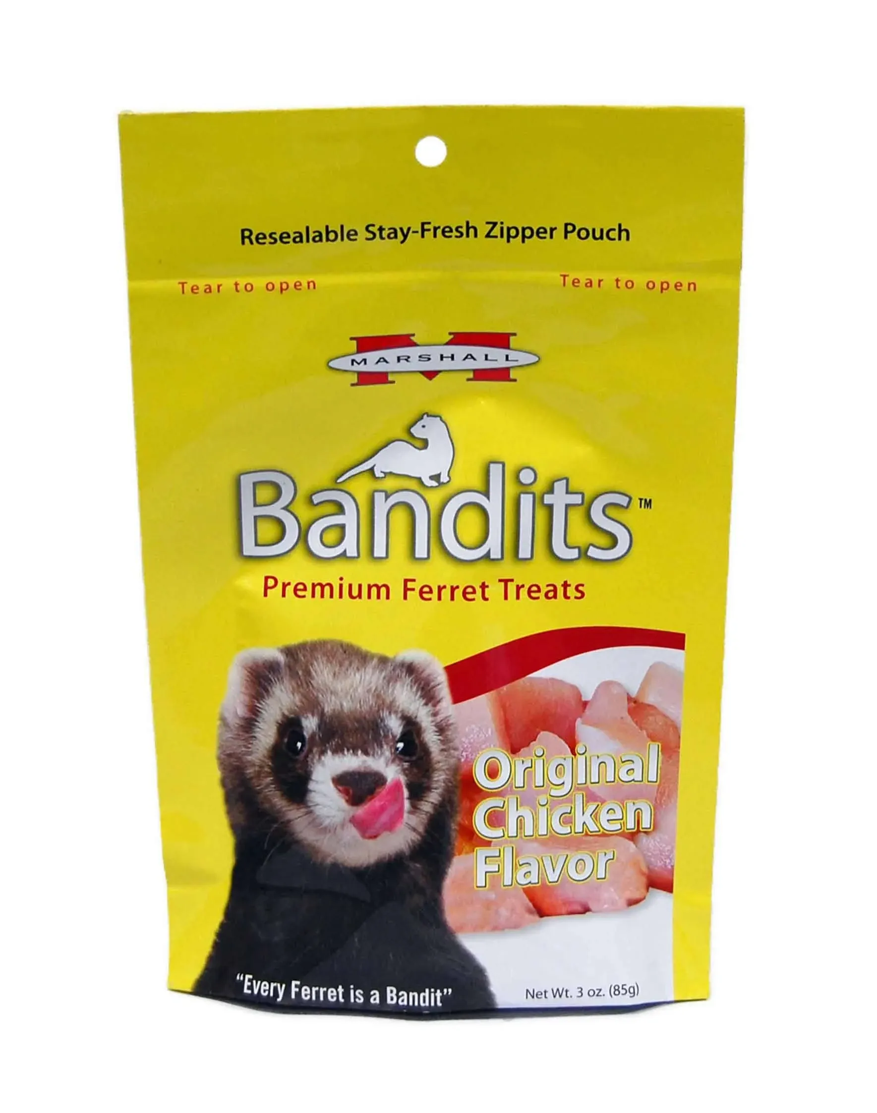 Marshall Bandits Premium Ferret Treats, Chicken, 3 oz.