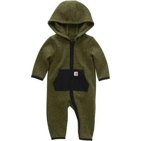 Carhartt CM5402 Long-Sleeve Zip-Front Coverall - Boys - Chive Heather 18 Months