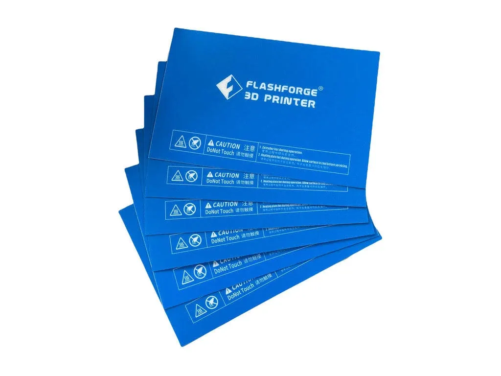 FlashForge Platform Sticker for Creator Pro and Dreamer, 6 Pcs Kit (Pack of 6) 232 x 154 mm