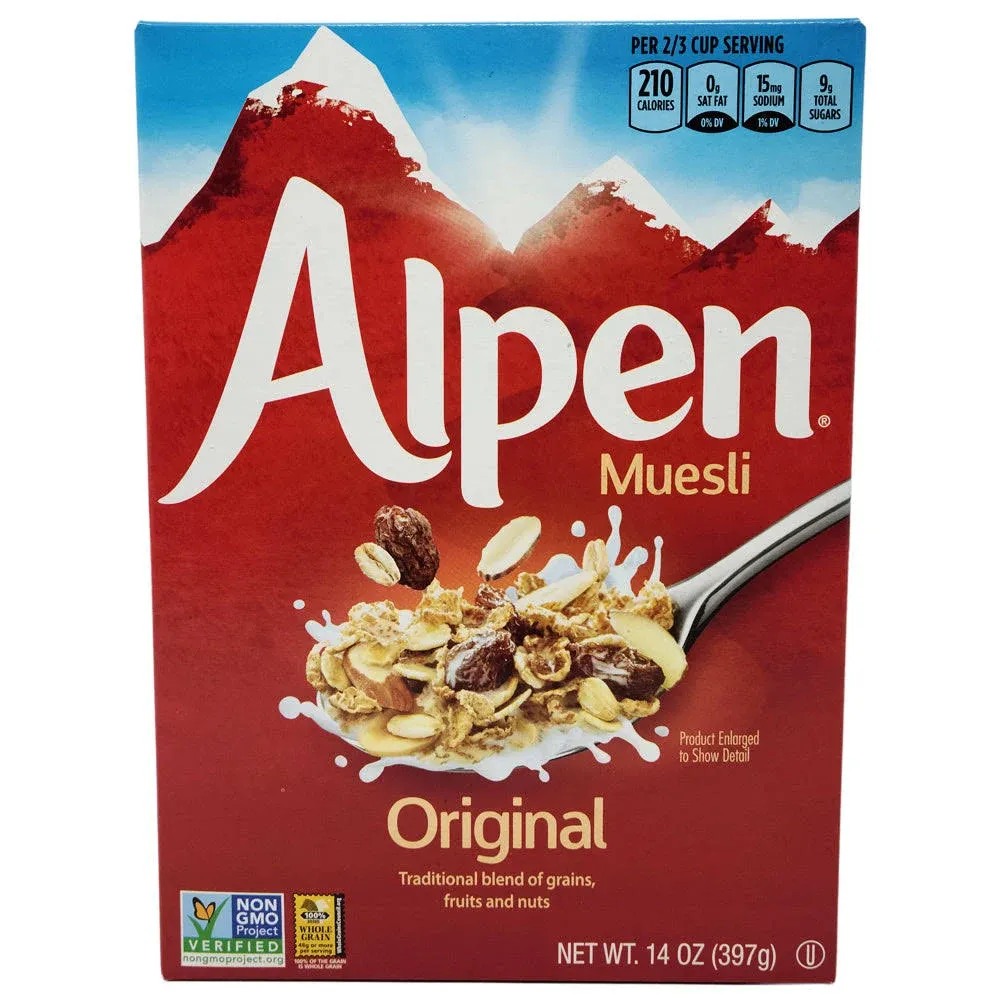 Alpen Original Muesli, Cereal De Muesli Estilo Suizo, Grano Integral, Proyect...