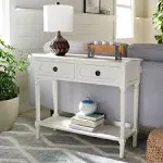 Safavieh Allura 2Drw Console Table - Distressed White