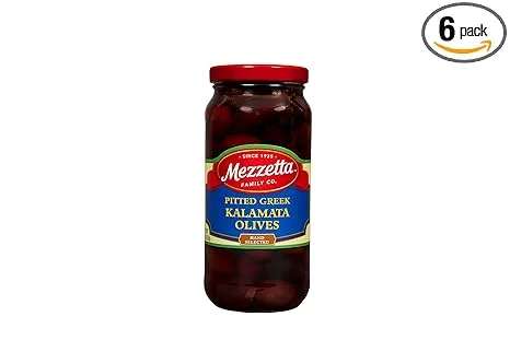 Mezzetta Pitted Greek Kalamata Olives, 9.5 oz Dt. Wt. Jar