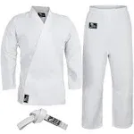 Hawk Sports Karate Uniform for Kids & Adults Lightweight Student Karate Gi Martial Arts Uniform with Belt 3 White