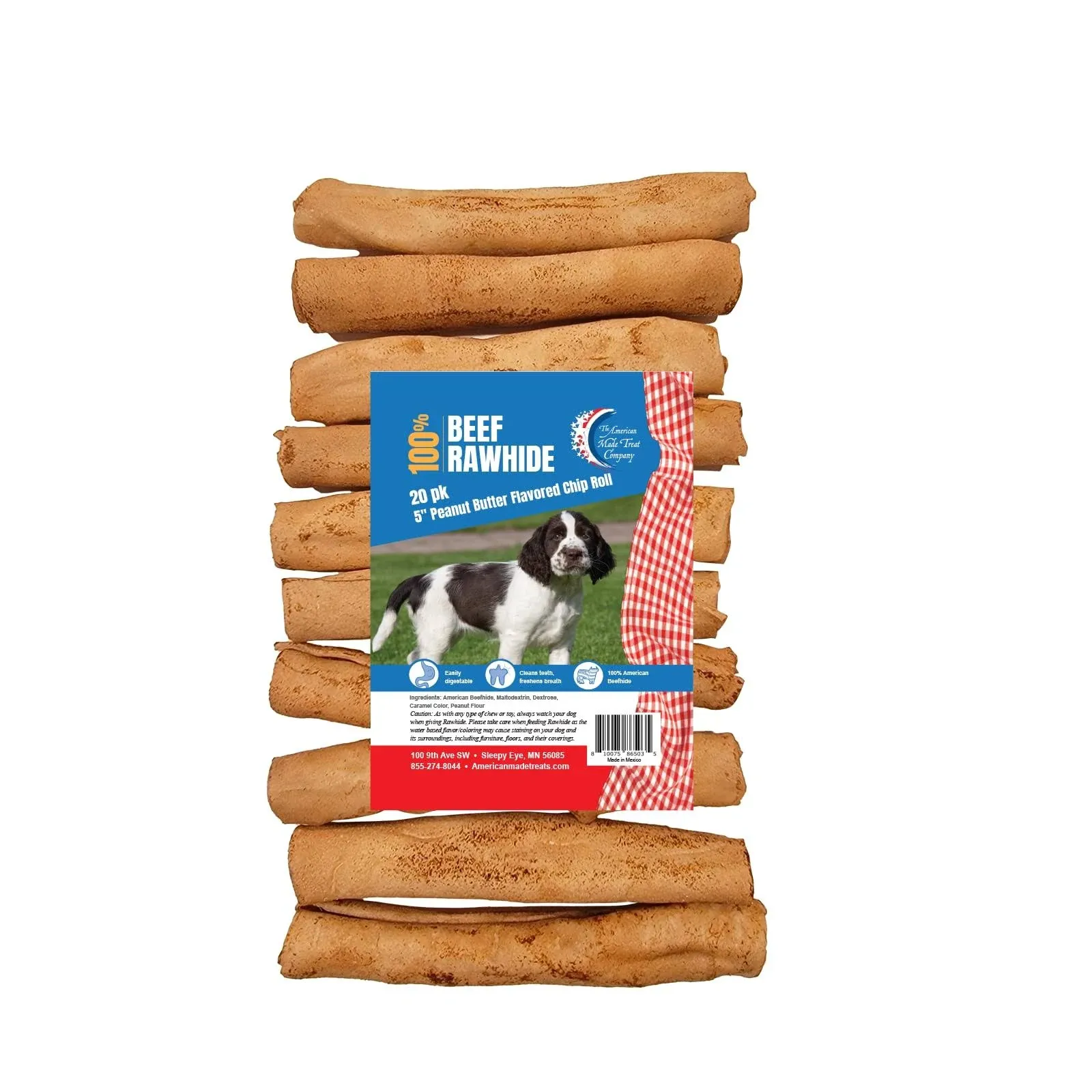 American Made Treat Company 0503 U.S.A. Beefhide Retriever Rolls, Digestive a...