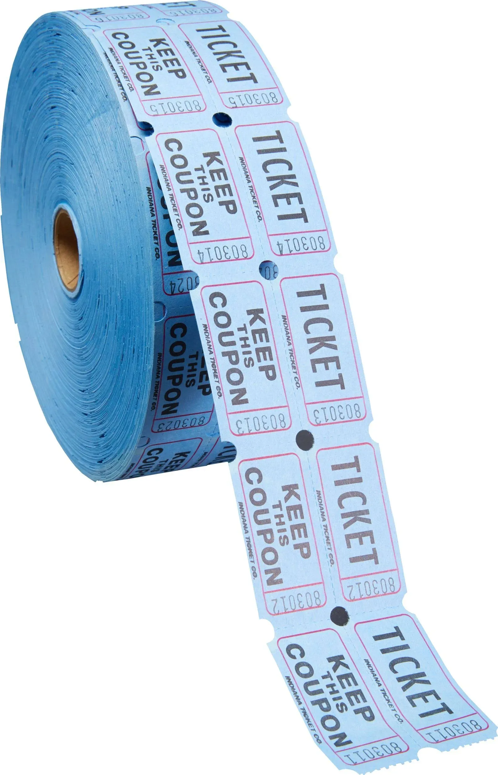 Double Raffle Tickets 2 New Rolls Of 2000 ea &amp; 2 Partial Rolls of over 1000 ea