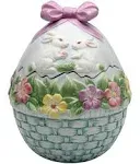 Easter Egg Shaped Cookie Jar, Home Accent, Farmhouse Decor, Kitchen Decor