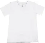 MeMoi Boy’s V-Neck Cotton T-Shirt 3-Pack 2 / White