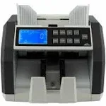 Royal Sovereign Front Load Bill Counter with Counterfeit Detection, 1,400 Bills/min, 9.76 X 10.63 X 9.65, Black/Gray