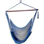 Sunnydaze Hanging Rope Hammock Chair Swing - Caribbean-Styl<wbr/>e Extra Large Hanging