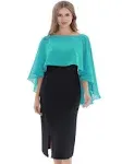 Baoqiya Chiffon Capelets for women Soft Shawls and Wraps for Evening Dresses Bri