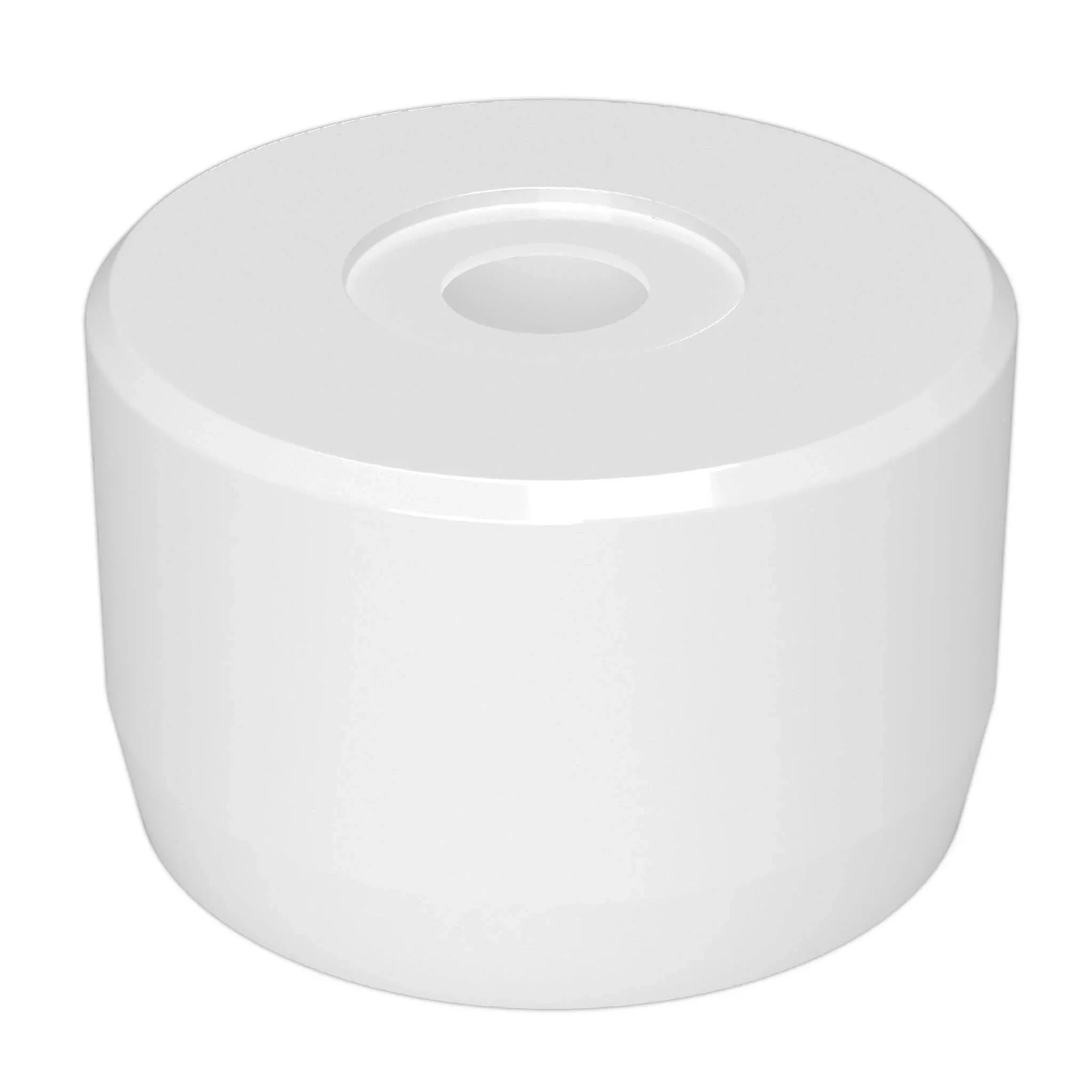 Formufit F114CP7-WH-4 PVC Caster Pipe Cap, Furniture Grade, 1-1/4" size, White, 4 ...