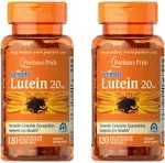 Puritan's Pride 2-Pack of Lutein 20 mg with Zeaxanthin-120 Softgels (240 Total)