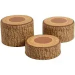 Tree Stump Stool Set, Flexible Seating, Chocolate, 3-Piece