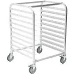 Pearington 10-Tier Bun Pan Rack, Commercial Pan Organizer and Mobile Sheet Pan Cart for Full or Half Sheet Pans, Bakery Accessory for Kitchen, Restaurant, & More, 25.94'' L x 19.96'' W