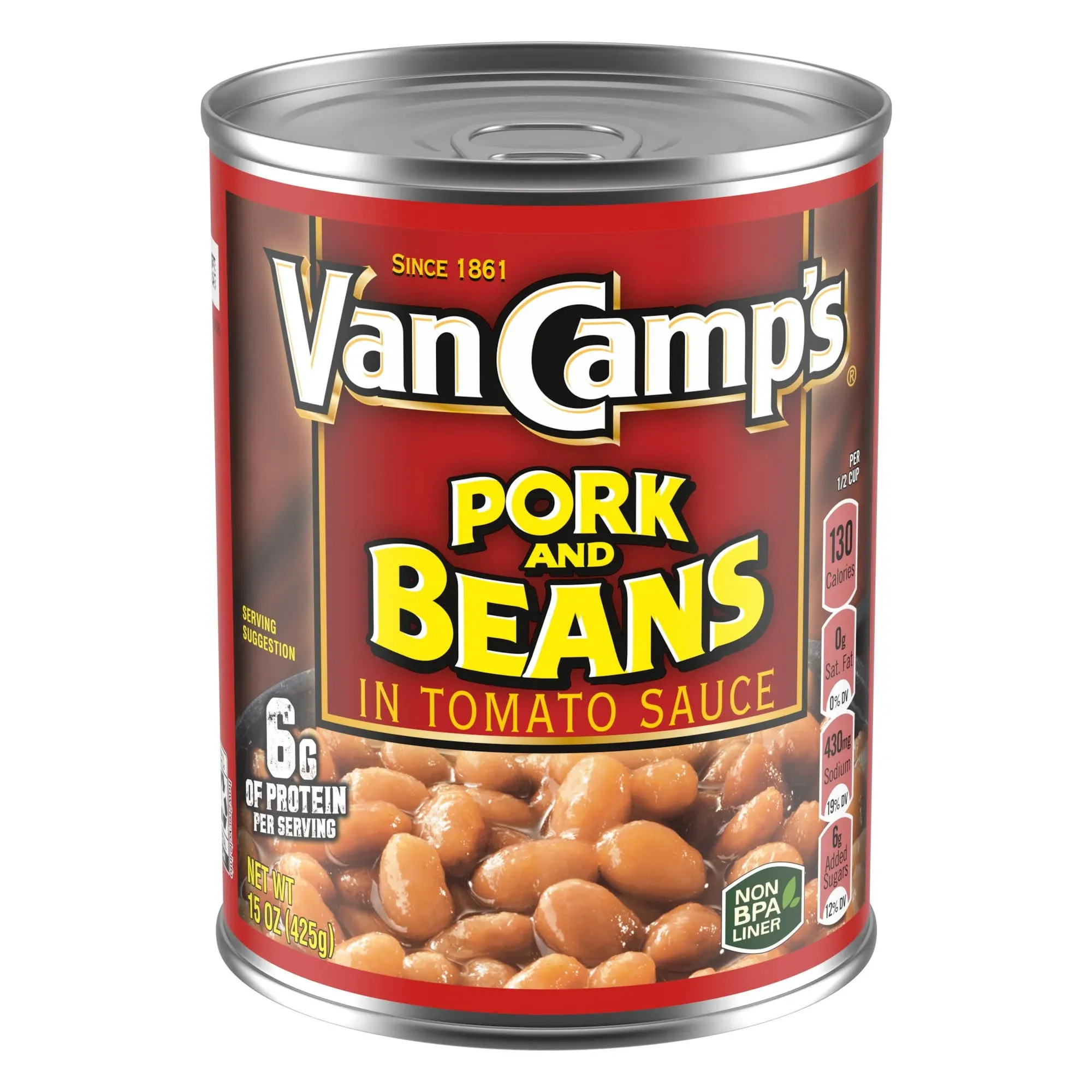 Van Camps Pork and Beans, in Tomato Sauce - 15 oz