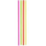 Pack of 150 Neon Giant 12" Drinking / Smoothie Straw, Perfect for Tall Cups and Tumblers