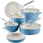 Hard-Anodized Ceramic Nonstick 10-Piece Cookware Set