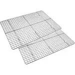 Checkered Chef Cooling Rack - Set of 2 Stainless Steel, Oven 11.75&#034; x 17&#034; 