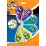 Wite-Out Brand Mini Correction Tape, Non-Refillable, 0.2" x 314".4, White Tape, 6/Pack