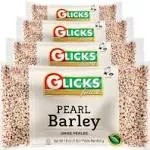 Glicks Pearl Barley Beans 16oz (4 Pack) | Premium Taste & Texture, Perfect for Soups, Stews, Cholent, Chilis