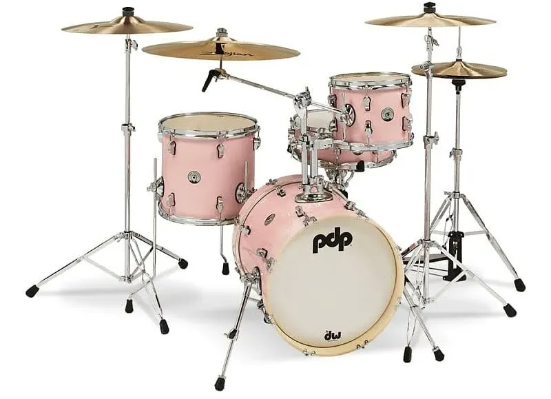 PDP PDNY1604PR New Yorker 4-Piece Shell Pack - Pale Rose Sparkle