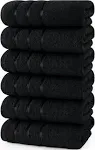 Utopia Towels - 6 Pack Viscose Hand Towels Set, (16 x 28 inches) Ring Spun Cotton, Ultra Soft and Highly Absorbent 600gsm Towels for Bathroom, Gym,