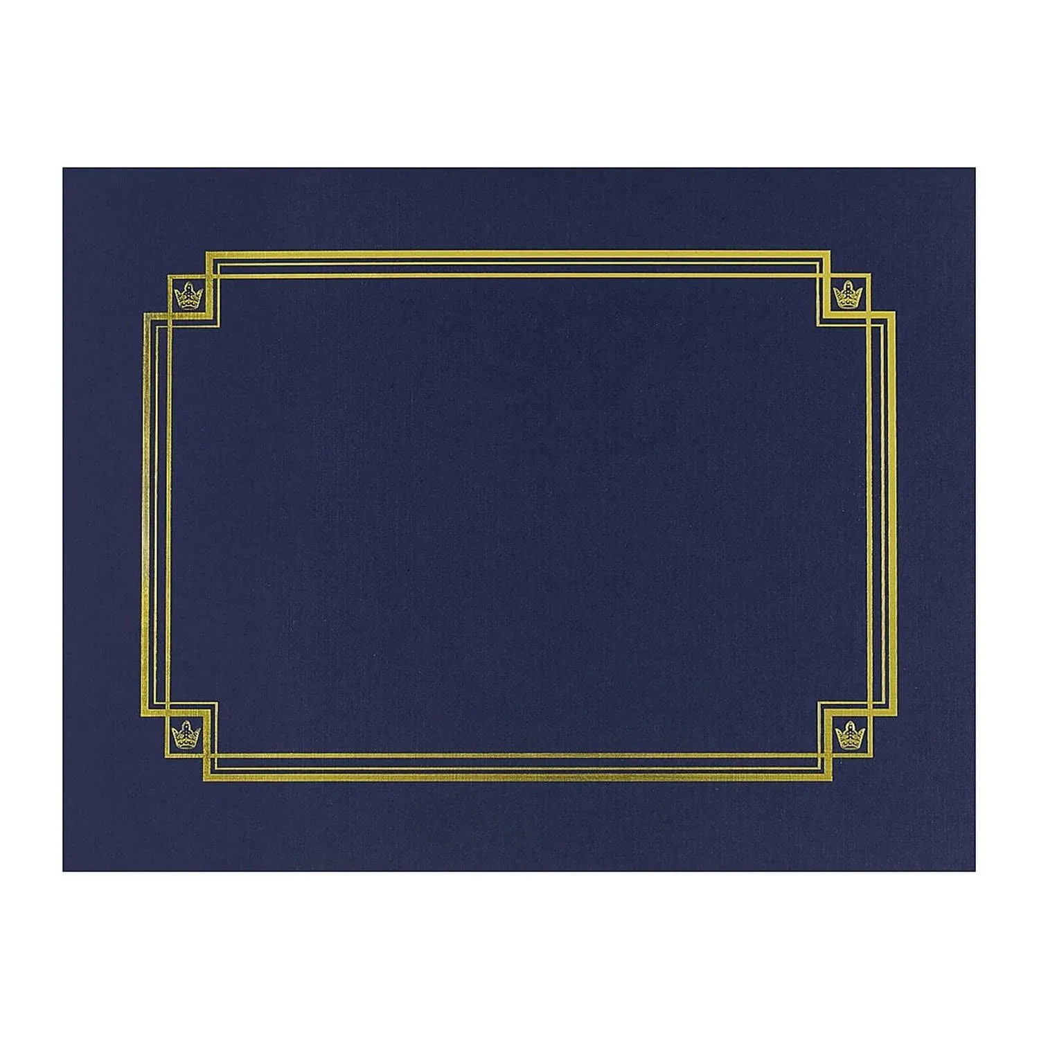 Great Papers! Premium Textured Certificate Holder, 12.65 x 9.75, Navy, 3/Pack