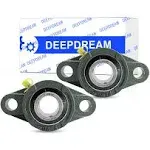 2 Pcs of DEEPDREAM UCFL204-12 Pillow Block Bearings, 3/4 inch Bore, 2 Bolt Flange Bearings, Self Alignment