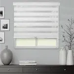 Chicology Everyday Cordless Light Filtering Zebra Window Shades - 25"W x 72"H - Basic Natural