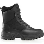 Maelstrom Lightweight Tactical Military Waterproof Boots, Side Zipper, Black, Size 9.5M