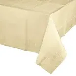 Creative Converting Paper Poly Table Cover, Ivory