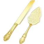 Strova 75cm Gold Plated Cake Server Set 