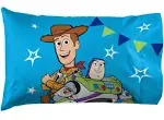 Disney Pixar Toy Story 4 Woody &amp; Buzz Lightyear 1 Pillowcase 20x30 inches New