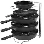 Simple Houseware 5 Adjustable Pot and Pan Organizer Rack, Chrome