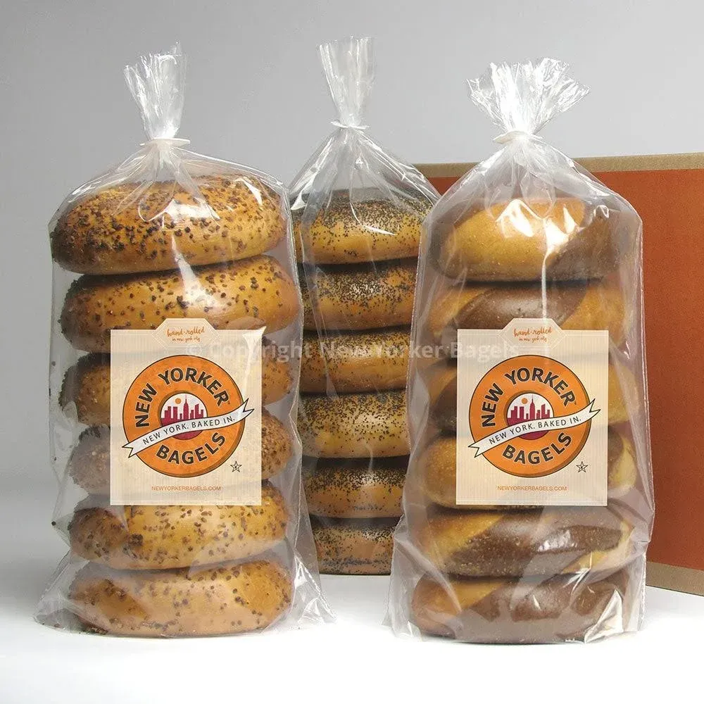 12 Fresh New York City Bagels (Onion)