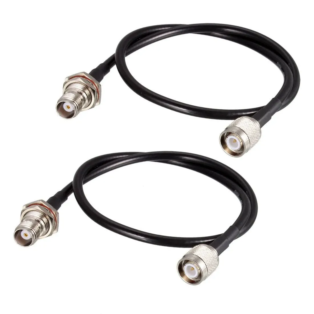 Uxcell RG58 RF Coaxial Cable TNC male to TNC Female Pigtail Jumper Cable 50 Ohm ...